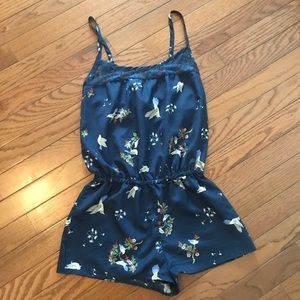 Delia’s silky printed romper